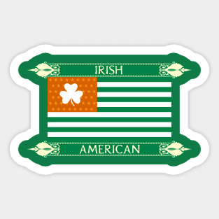 Irish American Flag Sticker